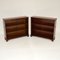Antique Military Campaign Style Bookcases, Set of 2, Image 1