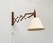 Mid-Century Danish Teak Scissor Wall Lamp from Le Klint 13