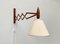 Mid-Century Danish Teak Scissor Wall Lamp from Le Klint 17