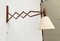 Mid-Century Danish Teak Scissor Wall Lamp from Le Klint 39