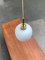 Mid-Century Danish Brass and Glass Pendant 9