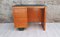 Beech & Imitation Leather Desk by Antonio Ferretti, Milan, 1960s 1