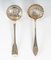Sugar Sprinkling Spoons in Solid Silver, 19th Century, Set of 2 1