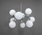 Space Age Sputnik Ceiling Lamp with 9 Opal Glass Globes, Germany, 1970s, Image 10