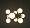Space Age Sputnik Ceiling Lamp with 9 Opal Glass Globes, Germany, 1970s, Image 5