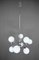 Space Age Sputnik Ceiling Lamp with 9 Opal Glass Globes, Germany, 1970s 2