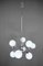 Space Age Sputnik Ceiling Lamp with 9 Opal Glass Globes, Germany, 1970s, Image 2