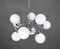 Space Age Sputnik Ceiling Lamp with 9 Opal Glass Globes, Germany, 1970s, Image 13