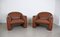 Octanova Leather Armchairs by Peter Maly for Cor, Germany, 1980s, Set of 2 1