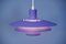 Danish Hanging Lamp in Purple, 1980s 4