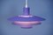 Danish Hanging Lamp in Purple, 1980s, Image 4