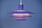 Danish Hanging Lamp in Purple, 1980s, Image 2