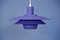 Danish Hanging Lamp in Purple, 1980s 1