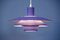 Danish Hanging Lamp in Purple, 1980s, Image 5