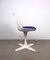 White Tulip Dining Table & Model 115 Swivel Chairs by Maurice Burke for Arkana, England, 1960s, Set of 5 14