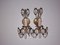 Vintage Italian Sconces with Crystal Drops, Set of 2 3