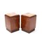 French Art Deco Walnut Nightstands or Bedside Tables, 1930s, Set of 2 5