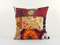 Red Suzani and Ikat Cushion Cover, Image 1