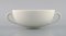 Tazas Bouillon blancas con platillos de Axel Salto para Royal Copenhagen, años 60. Juego de 3, Imagen 3
