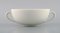 White Bouillon Cups with Saucers by Axel Salto for Royal Copenhagen, 1960s, Set of 3, Image 3