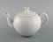 Large White Teapot by Axel Salto for Royal Copenhagen, 1960s 2