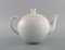 Large White Teapot by Axel Salto for Royal Copenhagen, 1960s 4