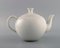 White Teapot by Axel Salto for Royal Copenhagen, 1960s 4