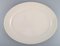 Large White Oval Serving Dish by Axel Salto for Royal Copenhagen, 1960s, Image 4