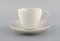 White Coffee Cups with Saucers by Axel Salto for Royal Copenhagen, 1960s, Set of 4 2