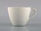 White Coffee Cups with Saucers by Axel Salto for Royal Copenhagen, 1960s, Set of 4 3