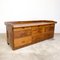 Vintage Industrial Pine Wooden Bakery Workbench with Drawer Unit, Image 1