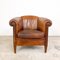Vintage Puffy Sheep Leather Club Chair 5