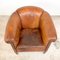 Vintage Puffy Sheep Leather Club Chair 6