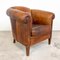 Vintage Puffy Sheep Leather Club Chair, Image 1