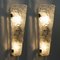 Textured Murano Glass Sconces or Wall Lights, 1960s, Set of 2 8