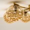Large Amber Bubble Glass Chandelier by Helena Tynell for Limburg, 1960s, Image 9