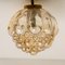 Lámpara de araña grande de cristal burbuja ámbar de Helena Tynell para Limburg, años 60, Imagen 10