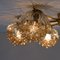 Large Amber Bubble Glass Chandelier by Helena Tynell for Limburg, 1960s, Image 16