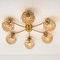Large Amber Bubble Glass Chandelier by Helena Tynell for Limburg, 1960s, Image 17