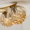 Large Amber Bubble Glass Chandelier by Helena Tynell for Limburg, 1960s, Image 2
