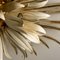 Gilt-Plated Metal Flower Wall Fixture or Flush Mount, 1970s, Image 11
