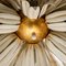 Gilt-Plated Metal Flower Wall Fixture or Flush Mount, 1970s, Image 12