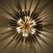 Gilt-Plated Metal Flower Wall Fixture or Flush Mount, 1970s, Image 6