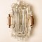 Icicle Glass Wall Sconce Lights, 1960s, Set of 2 4