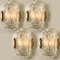 Icicle Glass Wall Sconce Lights, 1960s, Set of 2 8