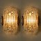 Icicle Glass Wall Sconce Lights, 1960s, Set of 2 12