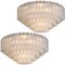 Large Ballroom Chandelier Flush Mount with 130 Blown Glass Tubes from Doria 10