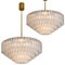 Large Ballroom Chandelier Flush Mount with 130 Blown Glass Tubes from Doria 13