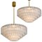 Large Ballroom Chandelier Flush Mount with 130 Blown Glass Tubes from Doria, Image 13