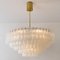 Large Ballroom Chandelier Flush Mount with 130 Blown Glass Tubes from Doria 3